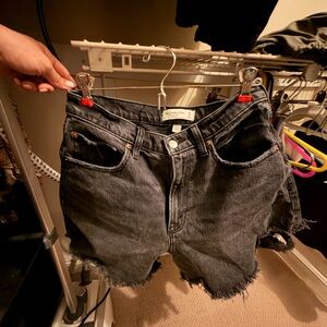 Abercrombie & Fitch Black Jean Shorts
